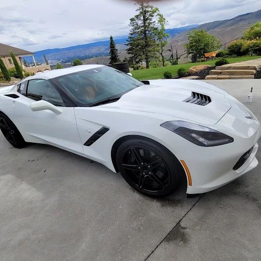 White Corvertte Paint Correction Wenatchee